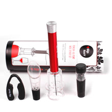 Load image into Gallery viewer, Sip Eazy YOUR MUST HAVE RED PREMIUM AIR PUMP WINE BOTTLE OPENER 4 Piece Gift Pack
